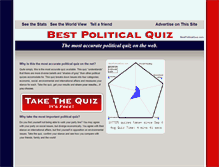 Tablet Screenshot of bestpoliticalquiz.com